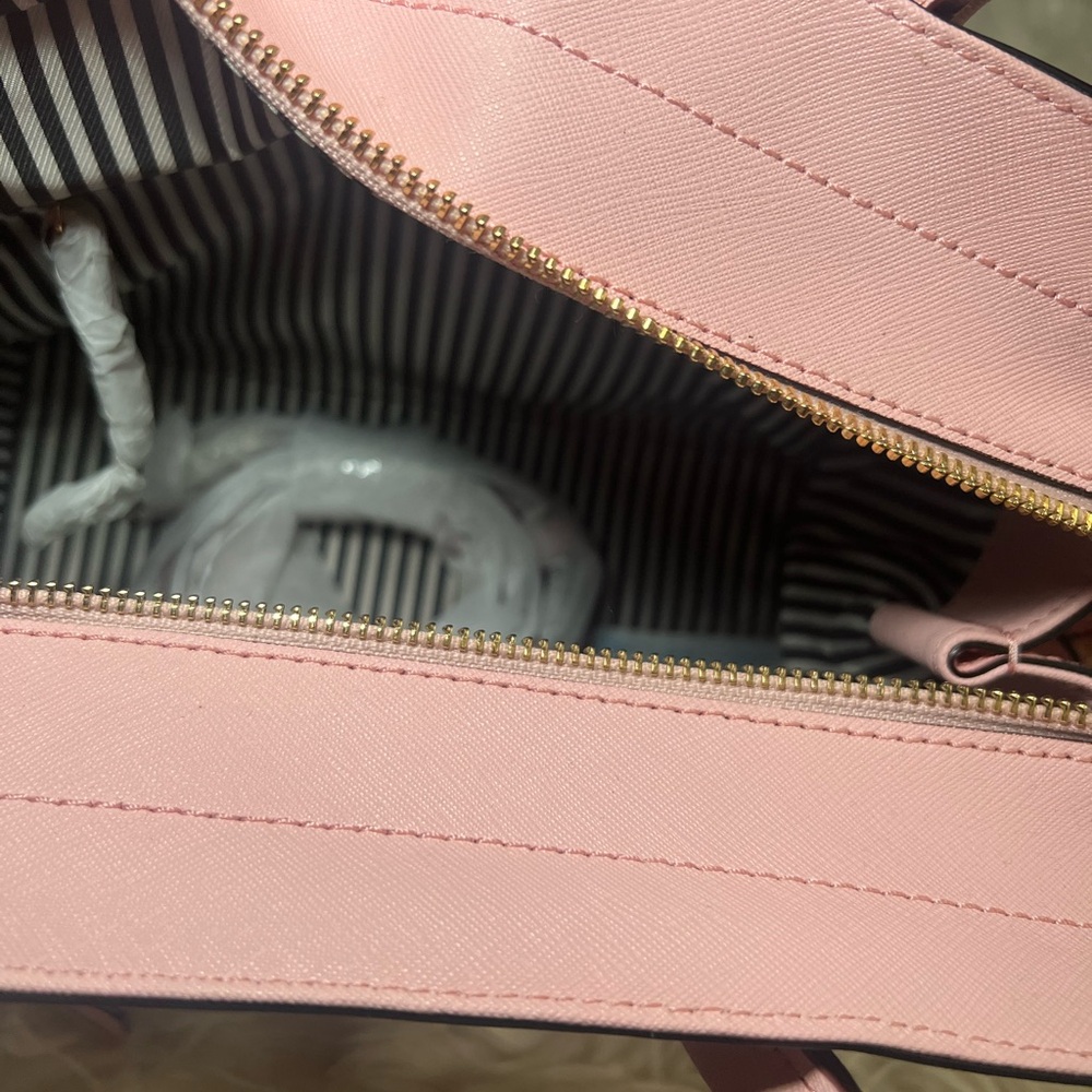 Baby Pink and Brown Kate Spade Bag - Picture 8 of 9